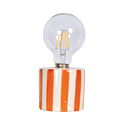 Lampe led rayure orange à piles