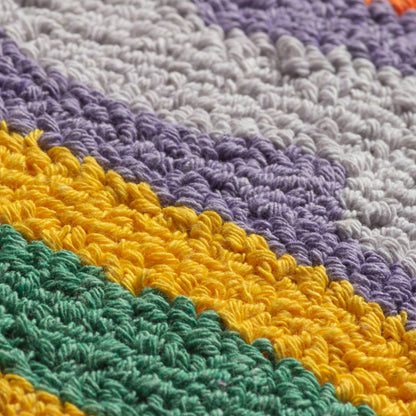 Housse de coussin tricoté Disco multicolore 30 x 50 cm